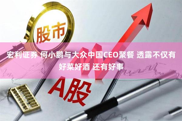 宏利证券 何小鹏与大众中国CEO聚餐 透露不仅有好菜好酒 还有好事